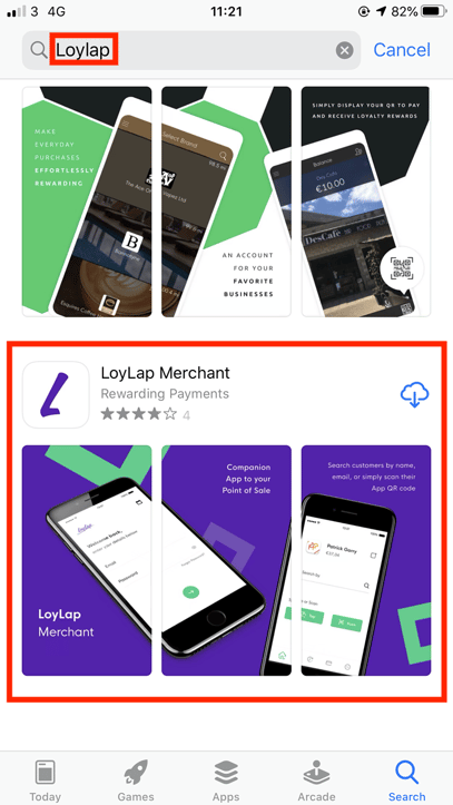 Facilipay Merchant in app store